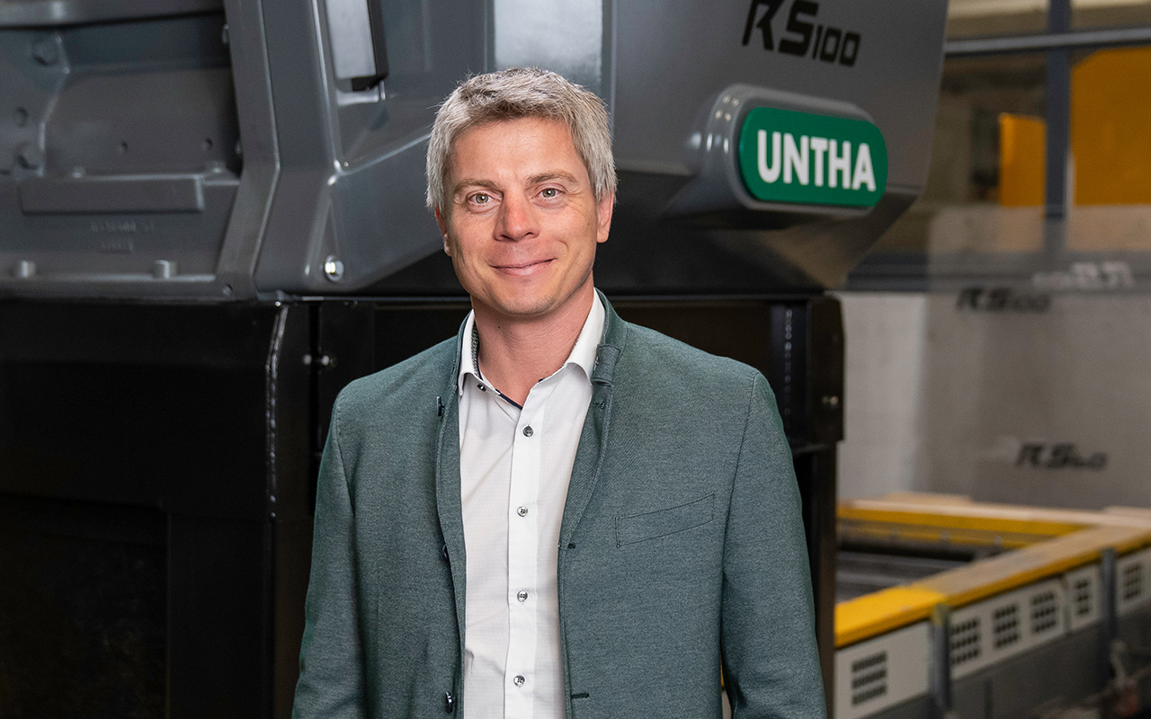 Stefan Scheiflinger-Ehrenwerth, CIO der Untha shredding technology. Copyright: Untha Schredding Technology GmbH