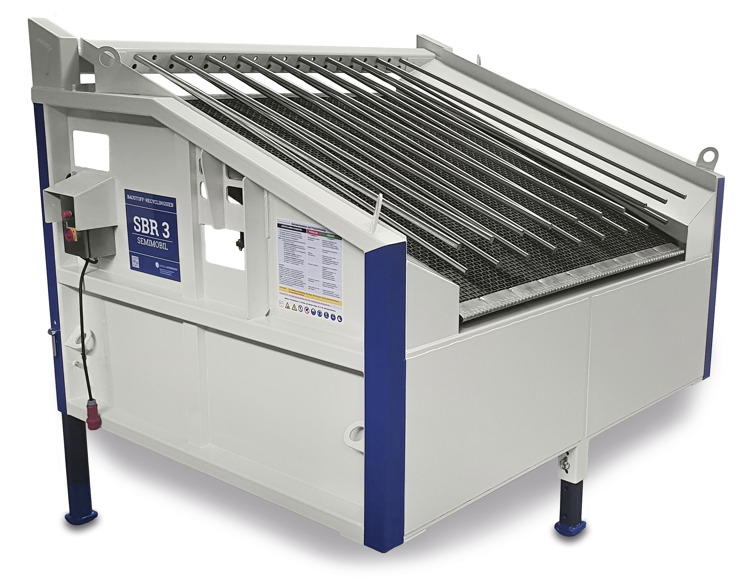 Prototyp SBR 3 – 100 mm breiter und optimiert für grobe und feine Siebung. Copyright: EAG Einfach Aufbereiten GmbH