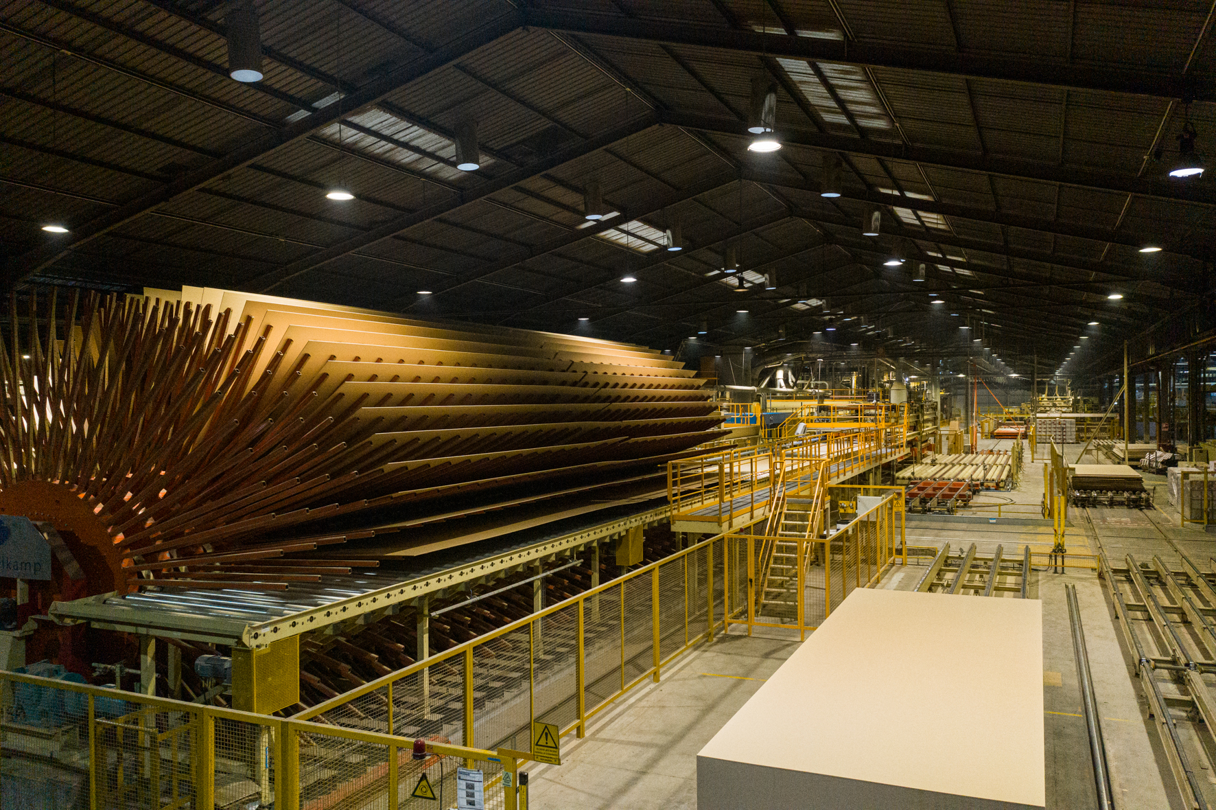 Das Werk von Sonae Arauco in Mangualde, Portugal, wird das erste Werk weltweit sein, das über eine Recyclinganlage für Faserplatten verfügt. Copyright: Sonae Arauco