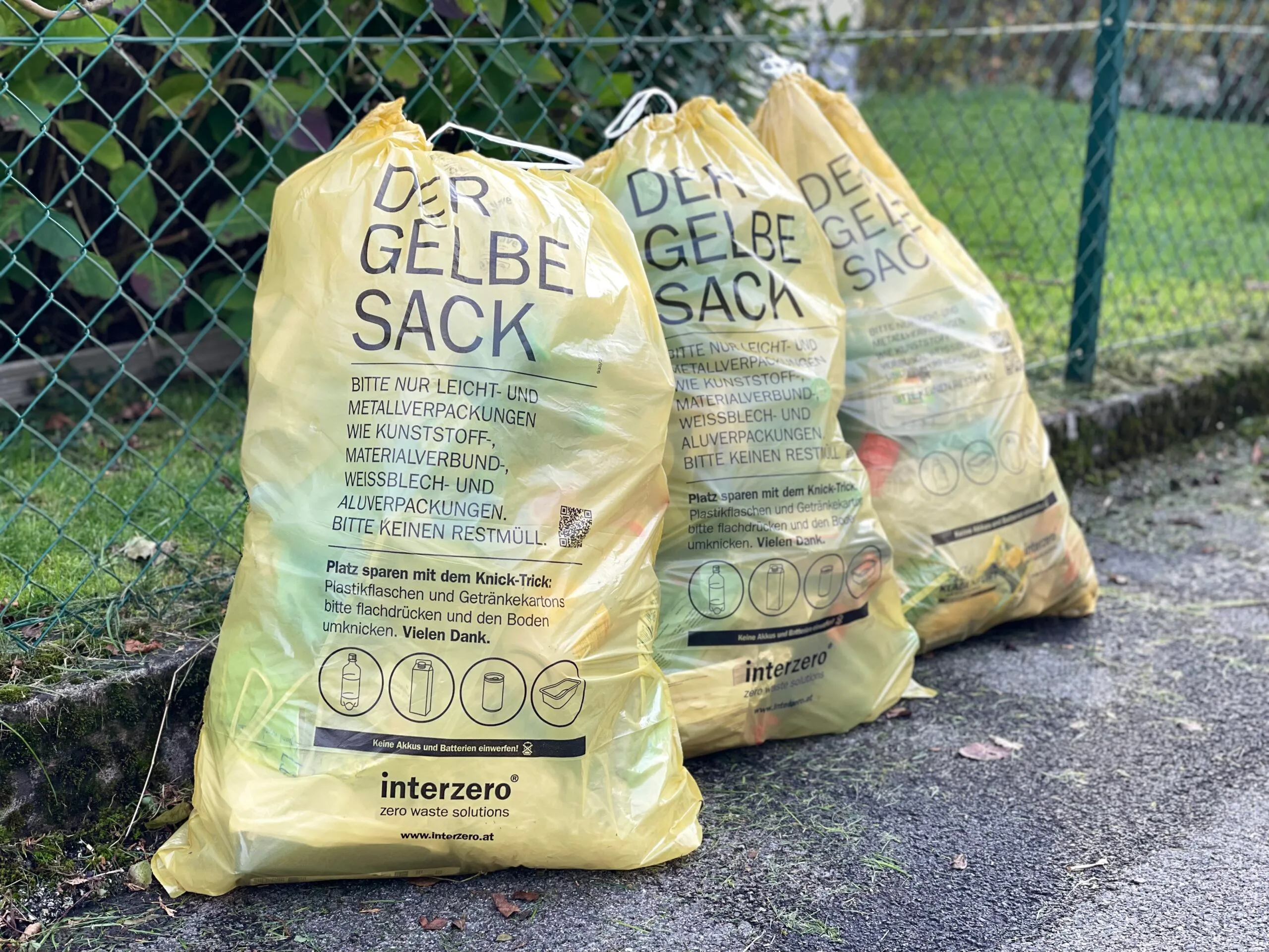 Gelber Sack: 4 % Sammelplus im ersten Halbjahr 2024 in Österreich