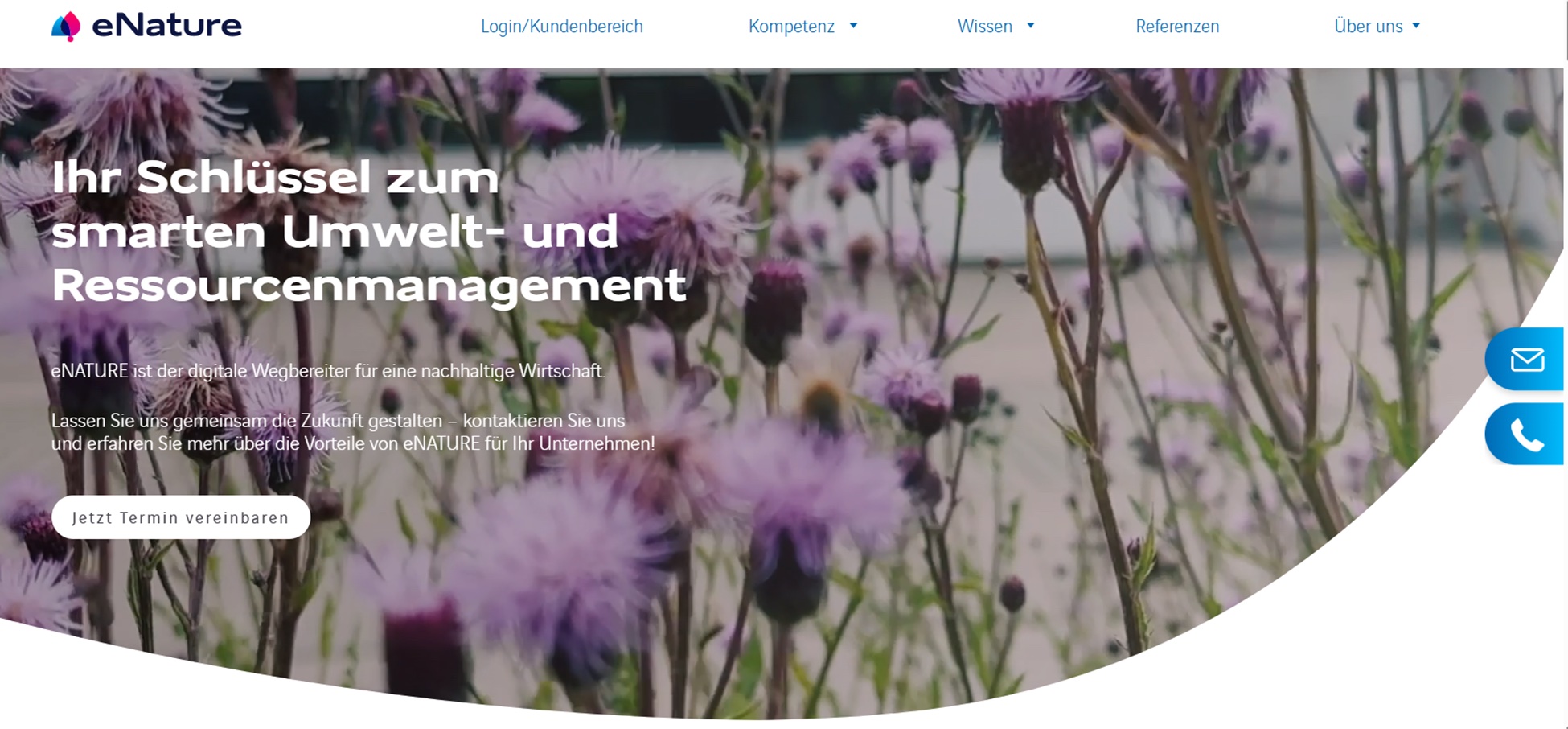 Axians präsentiert den neuen Webauftritt Enature. Copyright: Axians