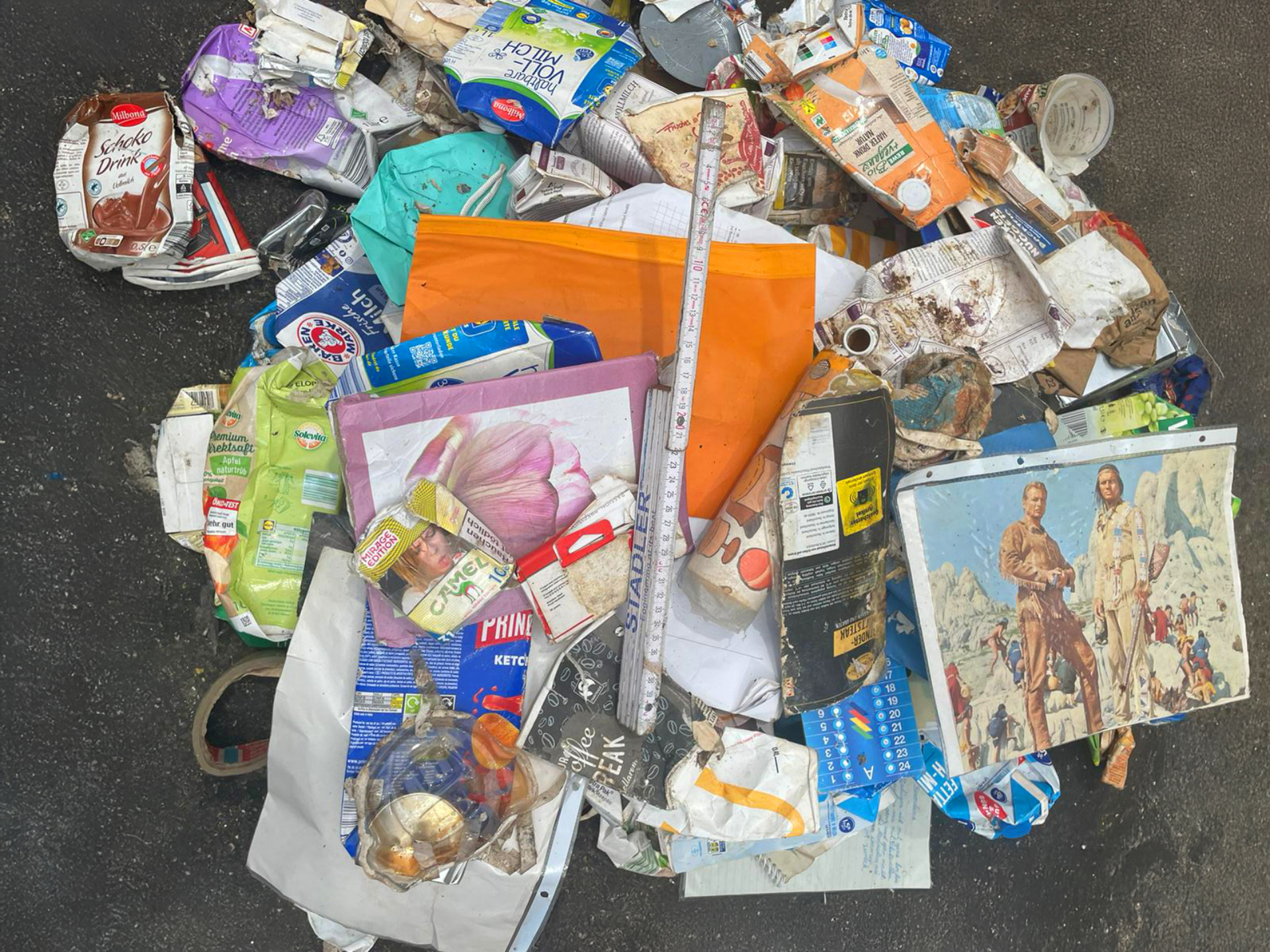 Inputmaterial aus gemischten Abfallstrrömen. Copyright: Stadler
