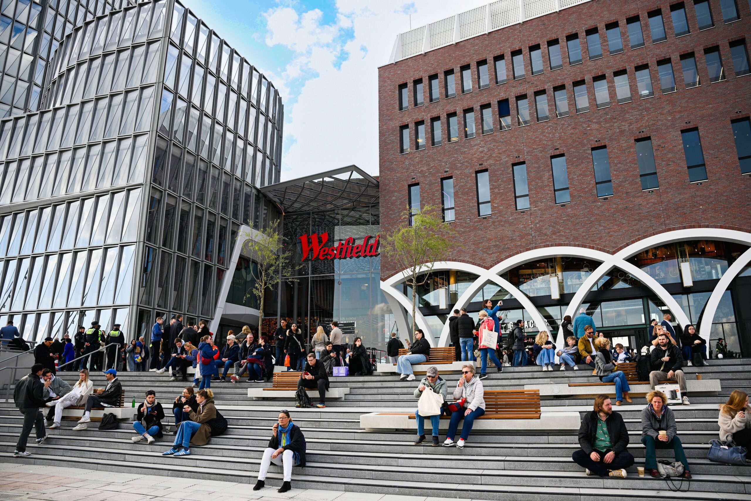 HAMBURG, GERMANY – APRIL 08: A general view during the Grand Opening of Westfield Hamburg-Überseequartier at Hafencity on April 08, 2025 in Hamburg, Germany.  (Photo by Gregor Fischer/Getty Images for Unibail-Rodamco-Westfield)