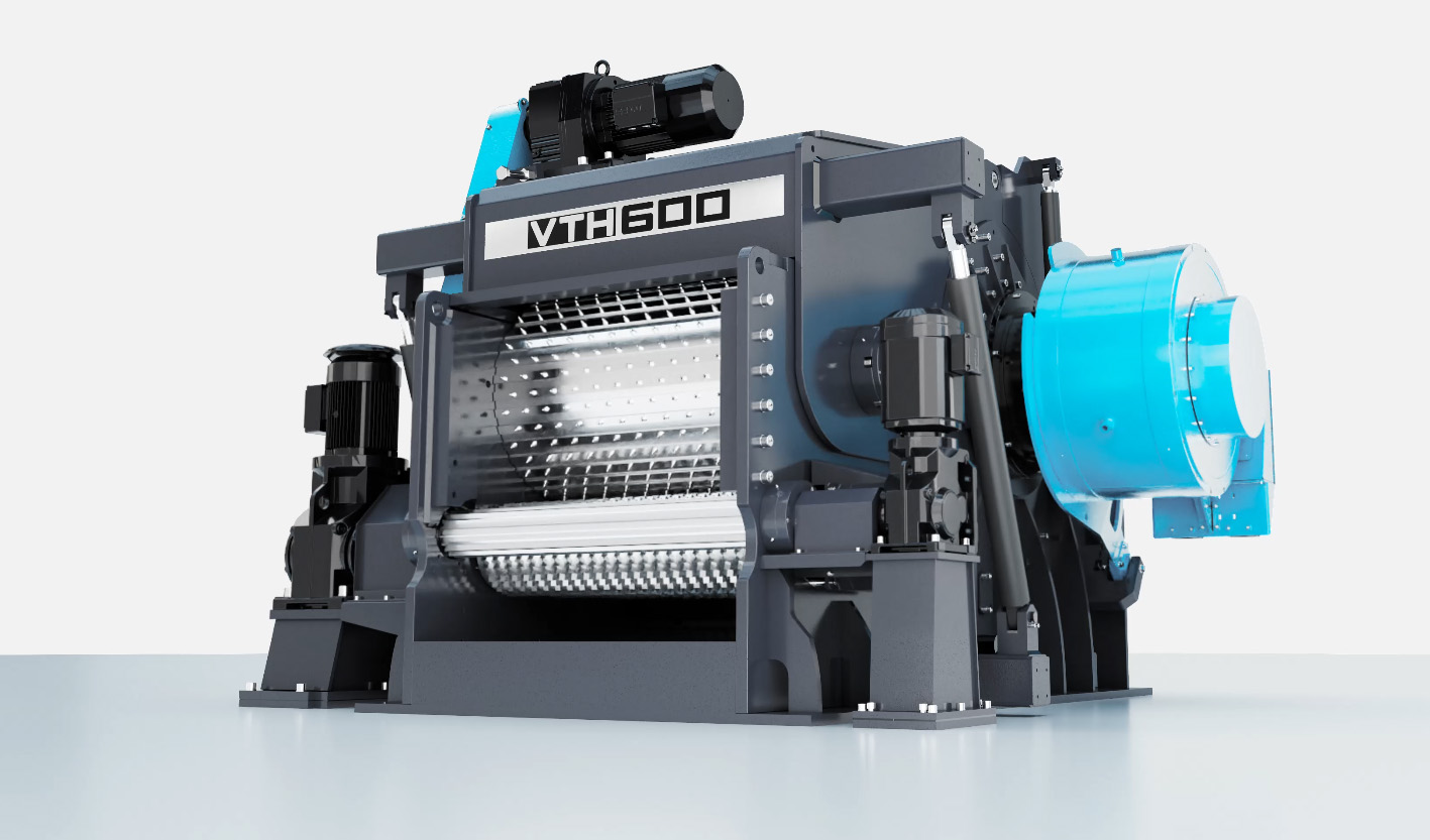 Der neue VTH 600-1050 BT von Vecoplan ist der erste Biomassehacker mit HiTorc-Antrieb und ermöglicht Anwendern eine Energieeinsparung von bis zu 40%. Copyright: Vecoplan AG