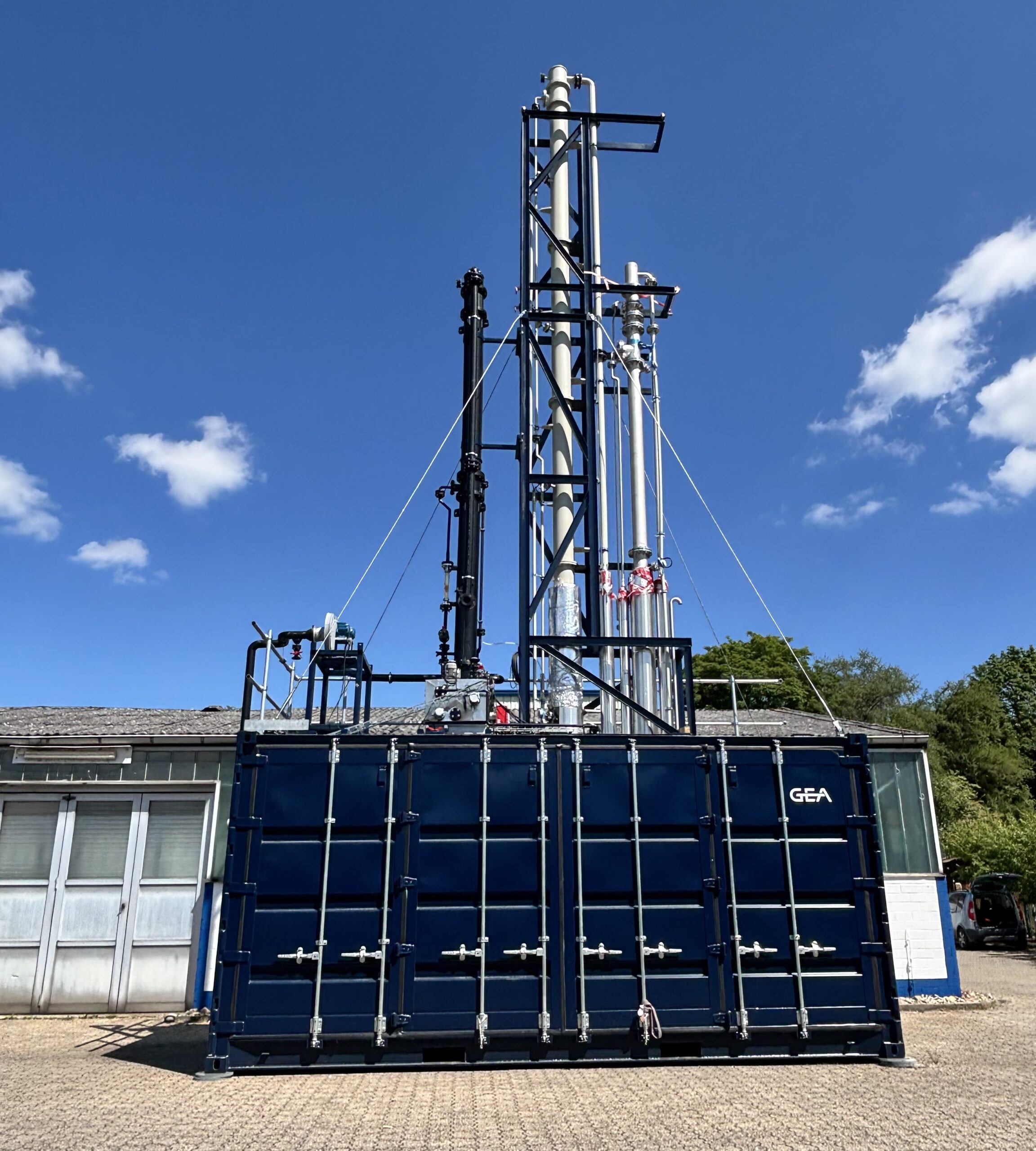Mobile Carbon-Capture-Versuchsanlage von GEA. Copyright. GEA