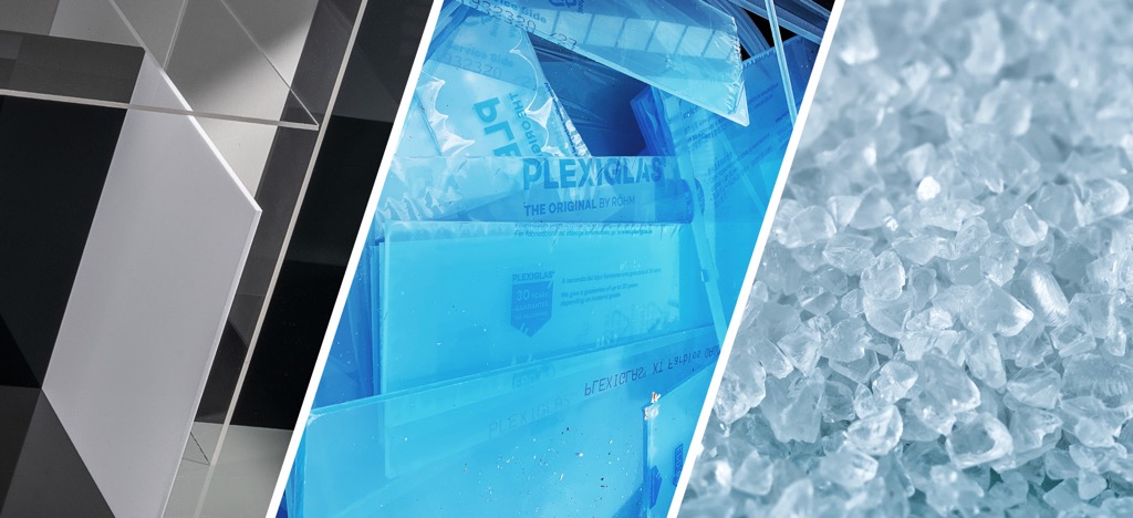 Recycling von Acrylglas bei Pekutherm. Copyright: Pekutherm Kunststoffe GmbH