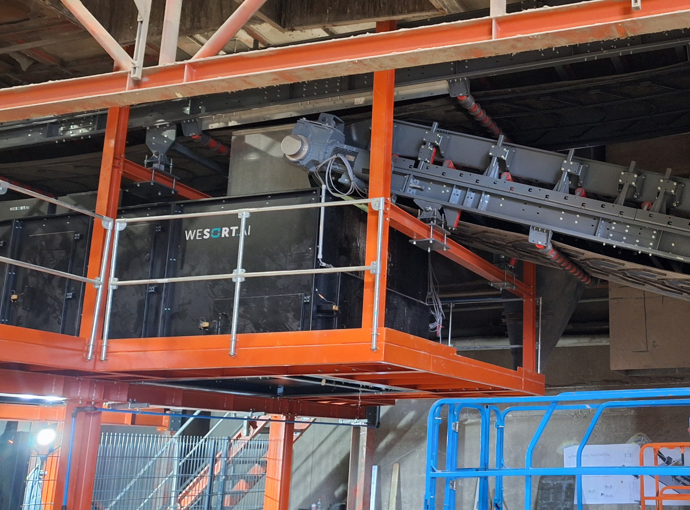 Battery.Sort eingebaut bei Korn Recycling. Copyright: WeSort.AI