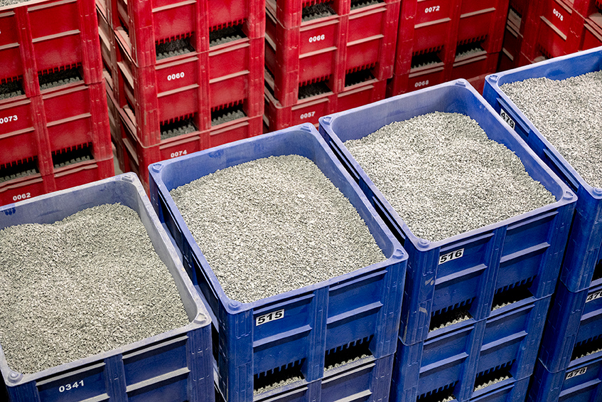 Aus Rostasche produziert die MDSU Leicht- und Schwermetallkonzentrate in höchster Qualität. Copyright: Steinert