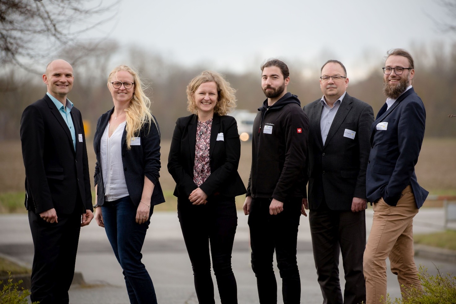 v.l.n.r. Prof. Dr. Martin Gräbner (TU BAF) Dr. Claudia Kirsten (DBFZ), Jenny Stukenbrock (CBC), Nikolaus Manolikakes (DBFZ), Dr. Felix Baitalow (TU BAF), Dr. Markus Piechotka (mele). Copyright: Anne Zschächner