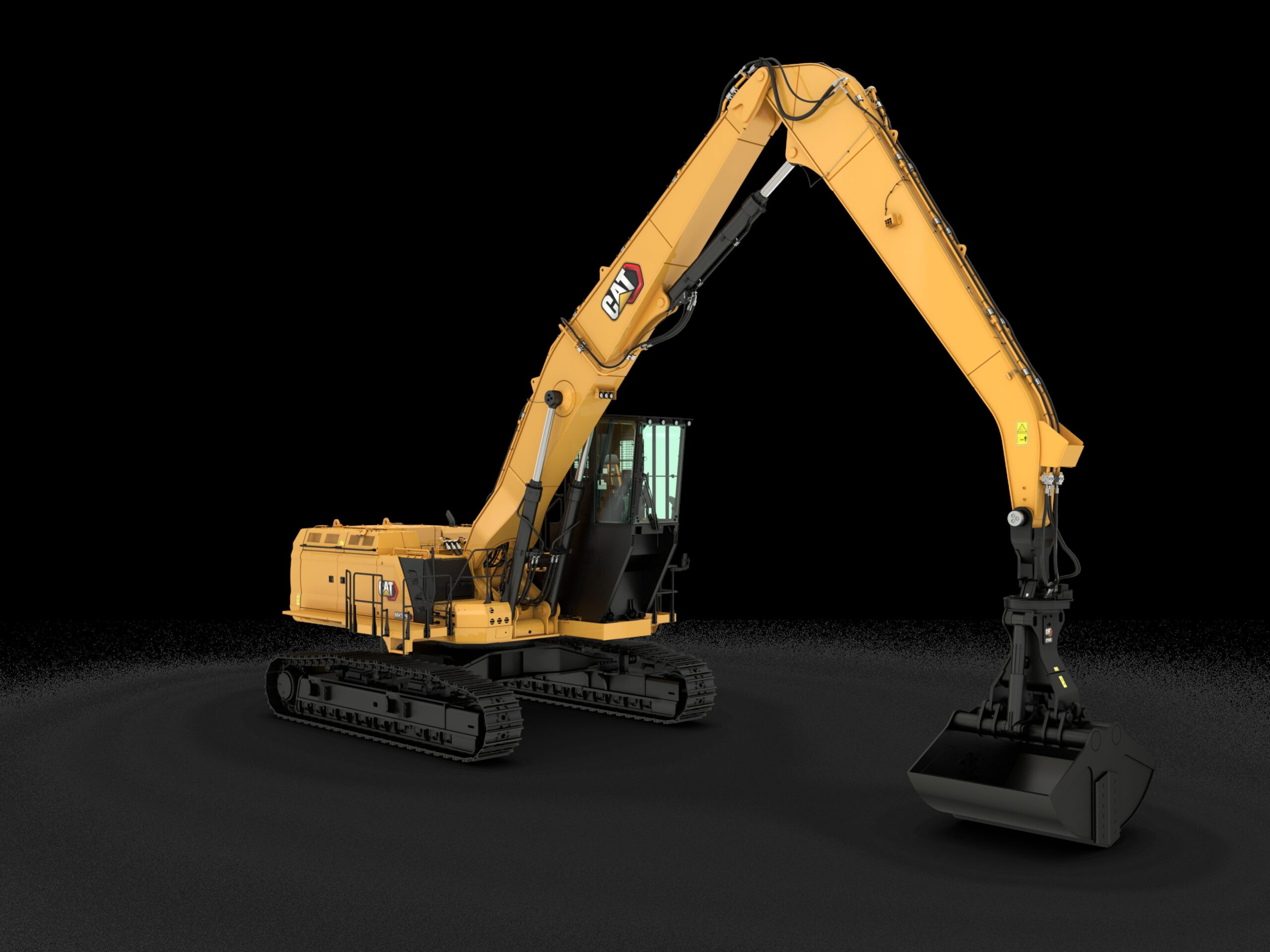 Der Cat MH3295 soll vor allem in Häfen und auf Schrottplätzen zum Einsatz kommen. Foto: Caterpillar