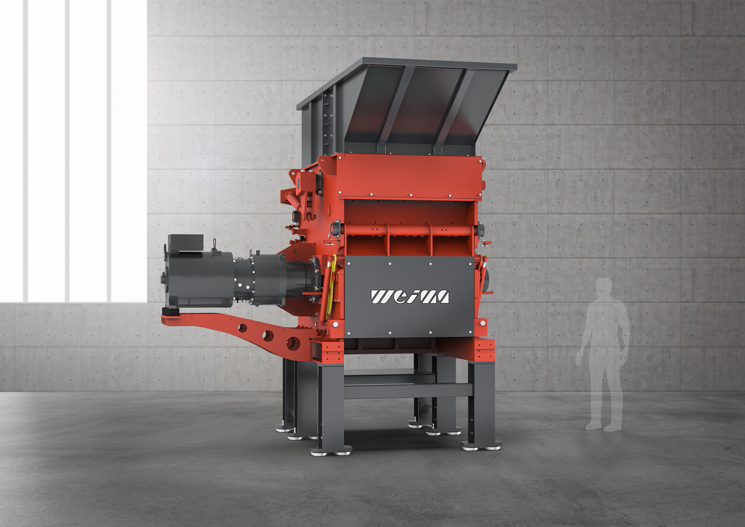 WEIMA W8.15 PowerLine mit High-Torque-Antrieb von Baumüller.Copyright: Weima