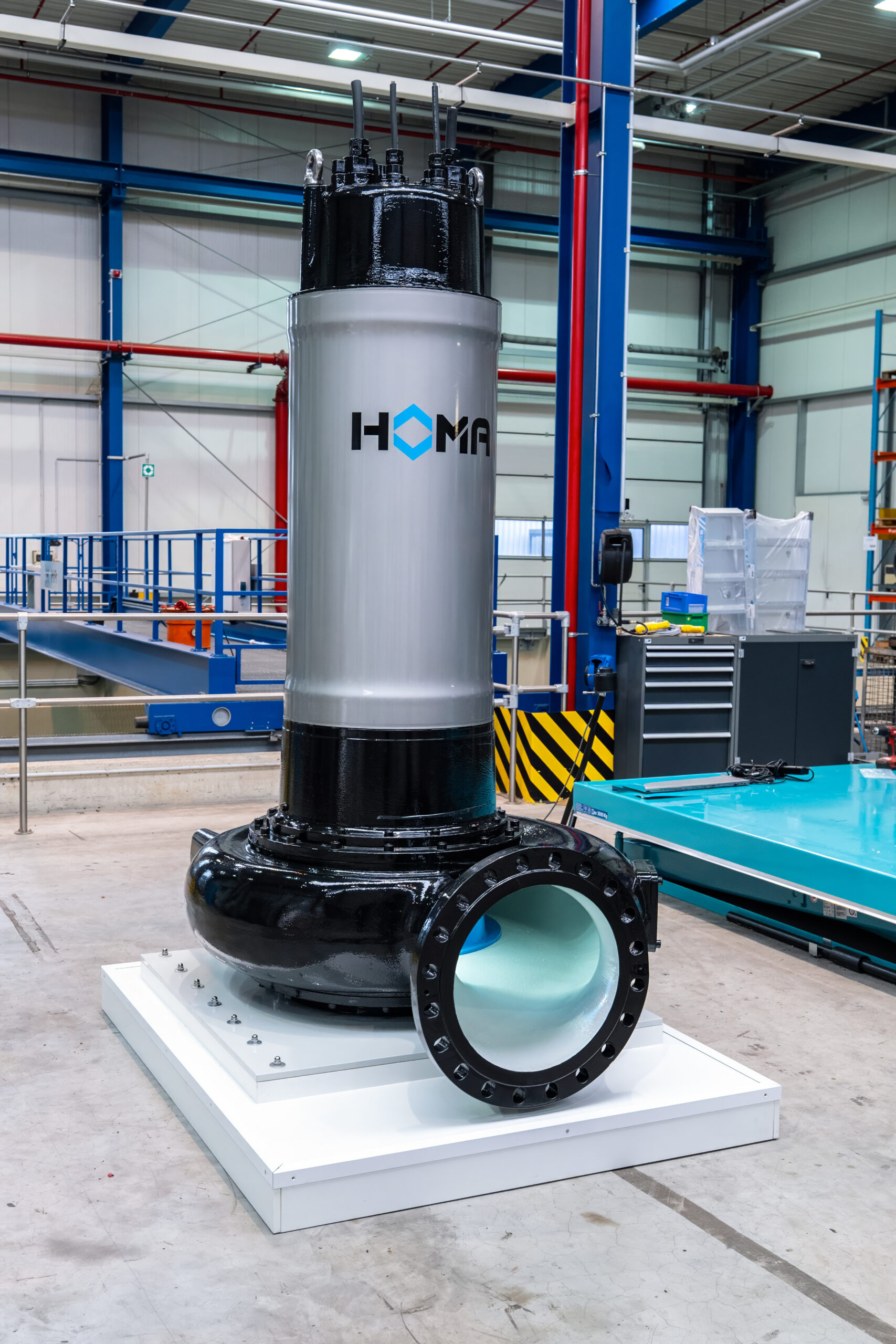 Die Abwasser-Tauchmotorpumpen der KX-Serie für Nass- und Trockenaufstellung sind zur Förderung von häuslichem, kommunalem und industriellem Abwasser mit großen Mengen ausgelegt. Copyright: HOMA Pumpenfabrik GmbH