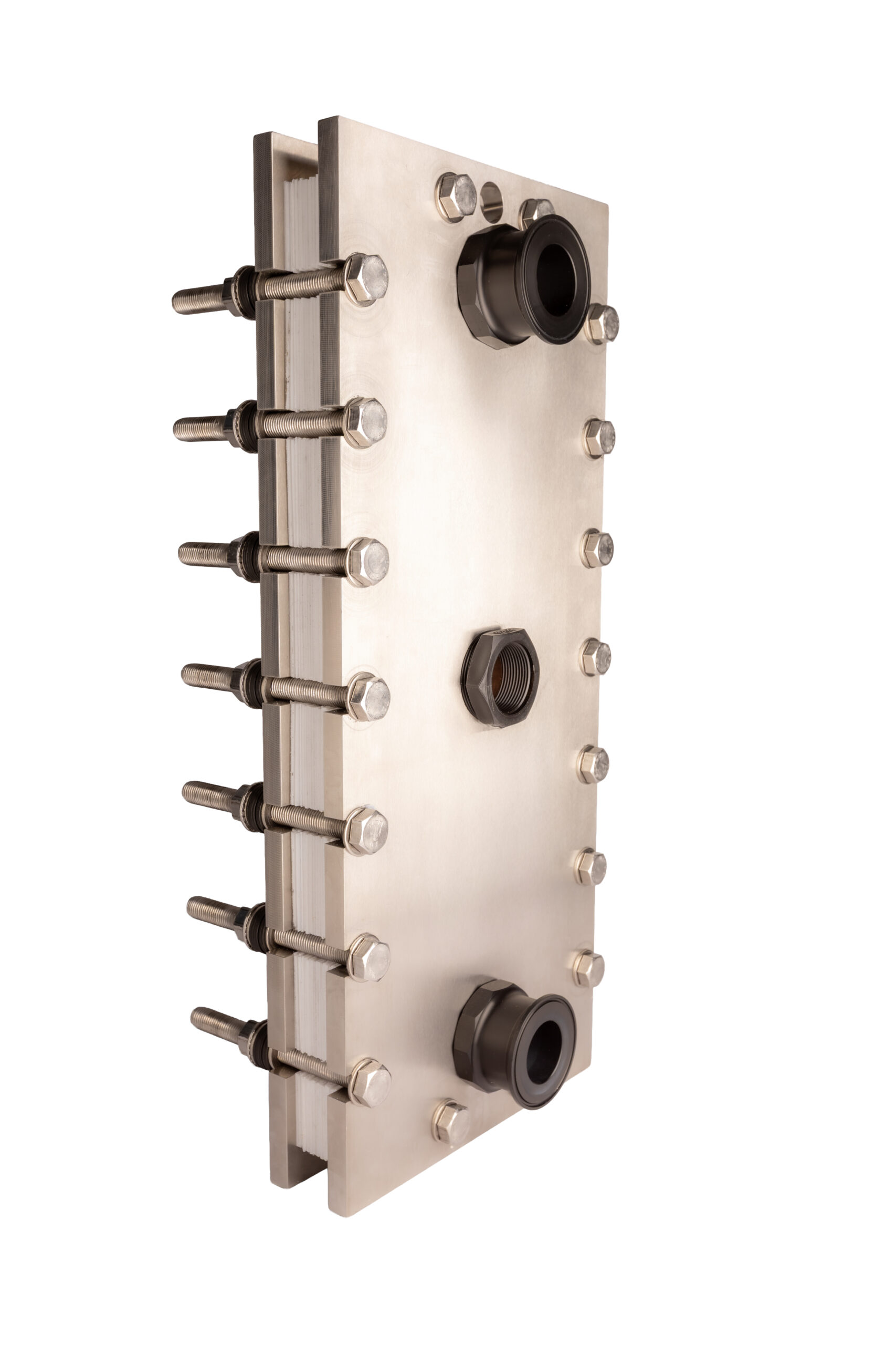 Modularer, bipolarer Elektrolyseur mit Bor-dotierten Diamant-Anoden zum Abbau von persistenten organischen Schadstoffen wie PFAS. Copyright: W&L Coating Systems GmbH