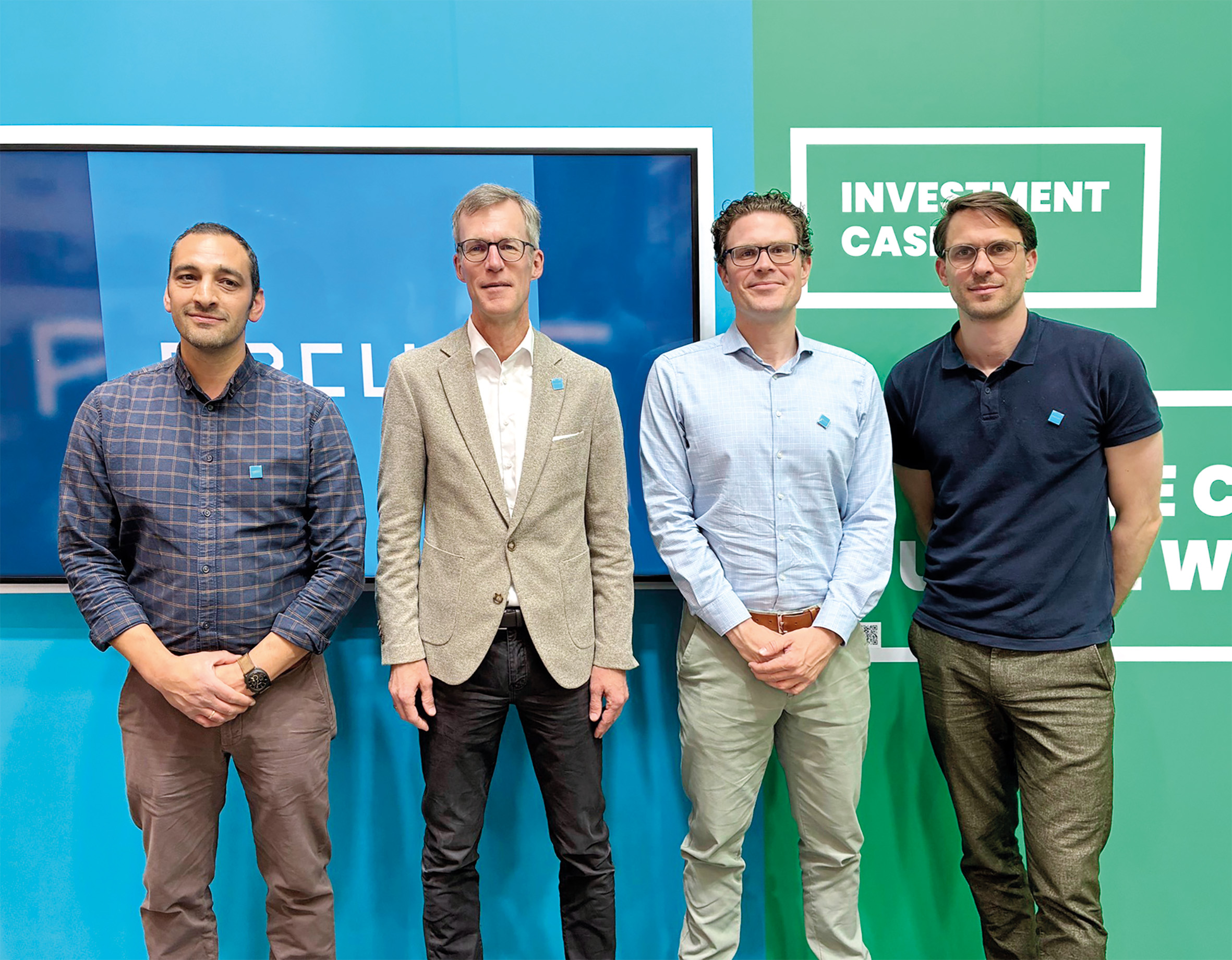Von links nach rechts: Dr. Marco Tomasi Morgano, Marcel Beermann, Daniel Odenthal und Julian Odenthal. Copyright: Sülzle