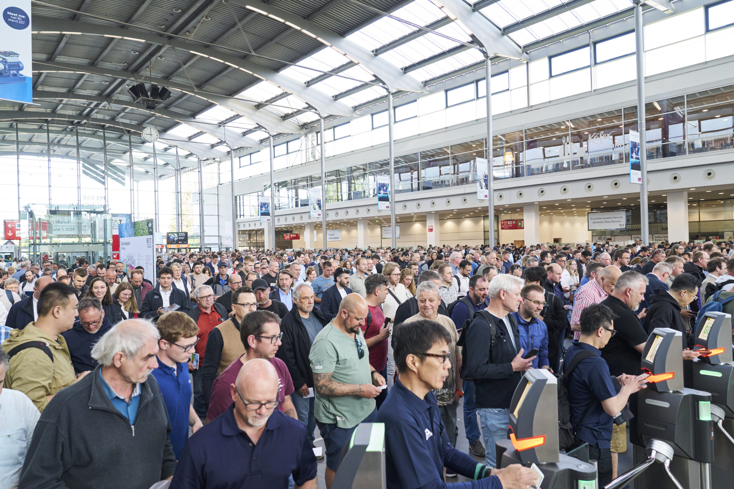 Rund 142.000 Besucher kamen nach München. Die nächste IFAT Munich findet vom 29. Mai bis 1. Juni 2028 statt. Copyright: Messe München GmbH
