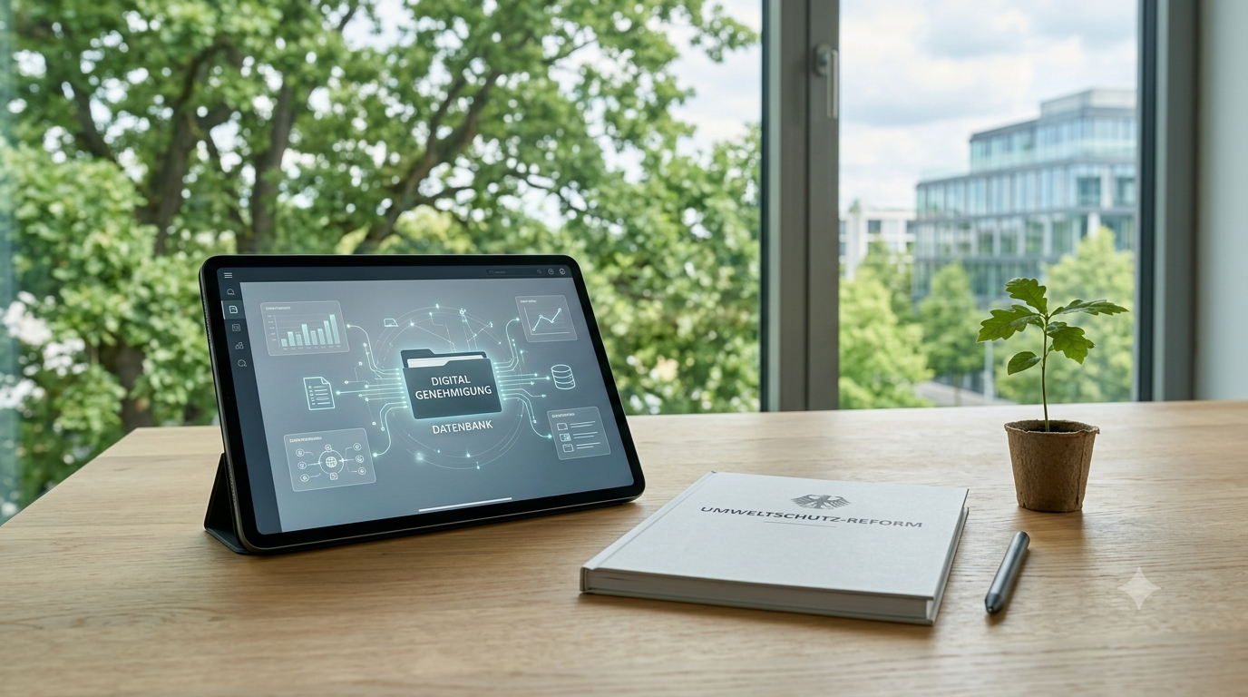 Das Umweltschutz-Modernisierungsgesetz soll Genehmigungen beschleunigen, Bürokratie abbauen und Verwaltungsprozesse digitalisieren
