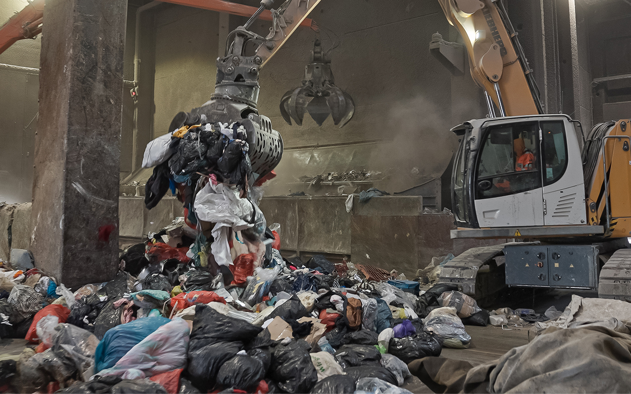 Materialausgangssituation bei Korn Recycling