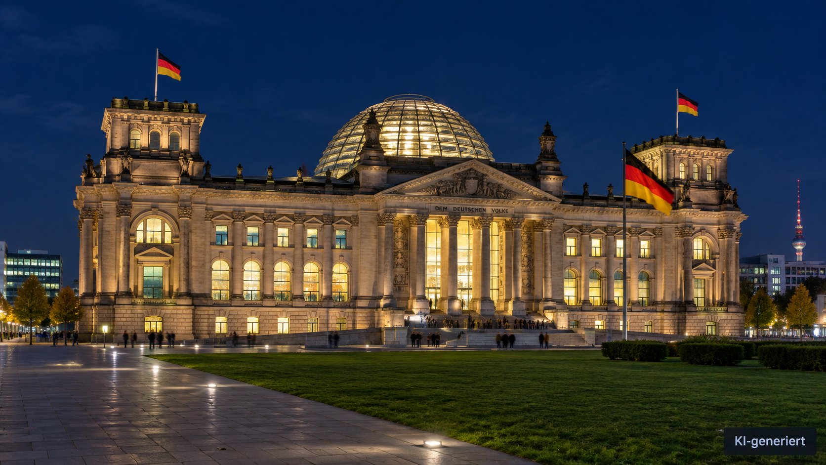 Beim parlamentarischen Abend in Berlin wurde über die angespannte Lage auf dem Rezyklatmarkt diskutiert. (Quelle: KI/Claude Sonnet)